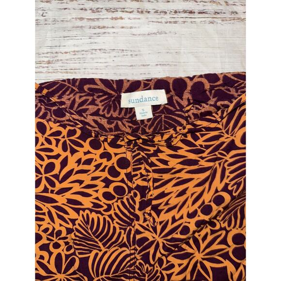 Sundance Catalog Women’s Viscose Tropical Print Pants Size S Small Drawstring - Picture 3 of 6